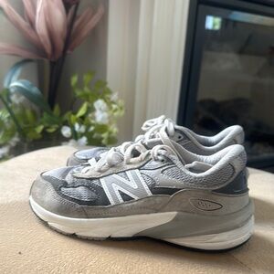 New Balance Gray and White Athletic Shoes